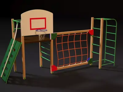 Sports complex 12 3D model
