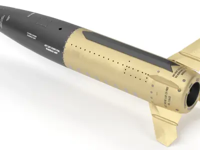 Lockheed Martin Mgm 140 Atacms 2 Tactical Missile 3D model