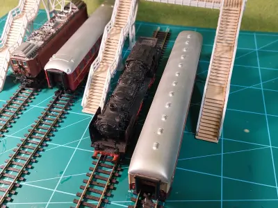 Modular footbridge mod1 1-87 FDM 3D print model