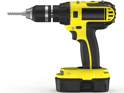 Cordless Drill 3D model 2