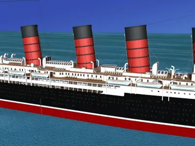 RMS Lusitania  3D model