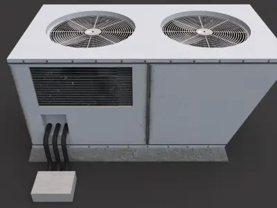 Air Conditioner Rooftop 02 3D model
