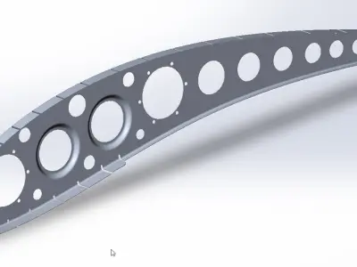 Wind turbine wing rib  3D model