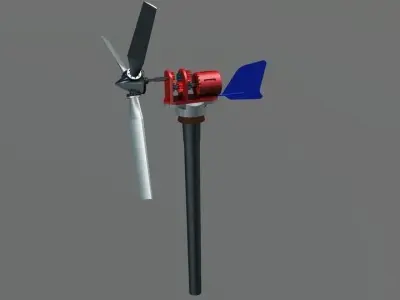 windmill wind turbine Free 3D model