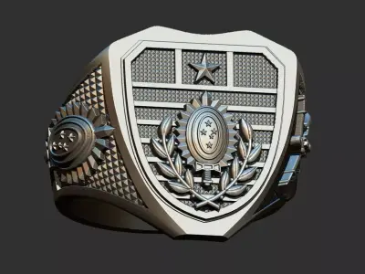 Exercito Brasileiro Anel - Brazilian Army Ring  3D print model
