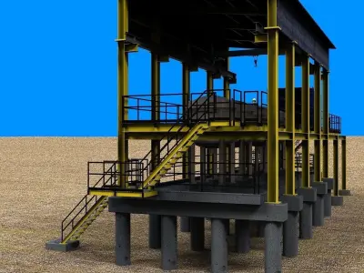 Filter building Free 3D model