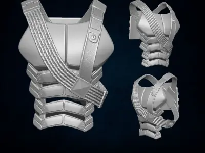 Standar Bansolier 3D printable File for Action Figures 3D print model