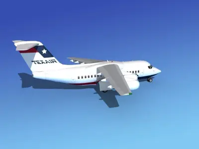 BAe 146-100 Texair 3D model