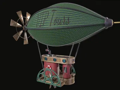 Airship 3D model buy