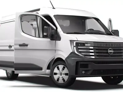 Nissan Interstar L2H2 Van HQ Interior 2024 3D model
