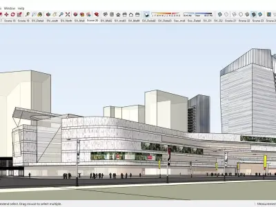 Sketchup Commercial Complex 116 3D model