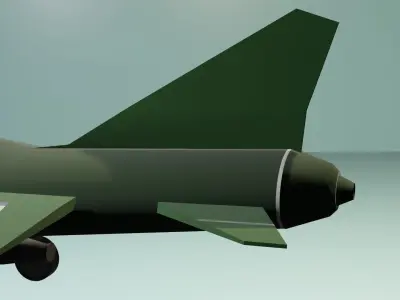 Military Airplane Low-poly 3D model Low-poly 3D model