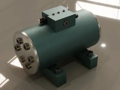 Rotary Actuator Free 3D model