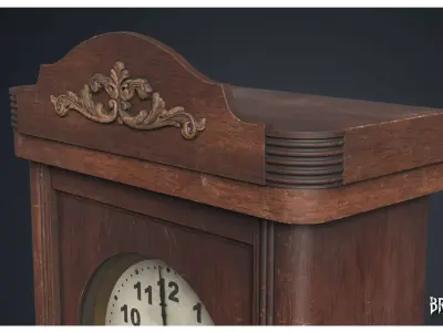 Wall Clock 3 - Clocks 1900s 3D model