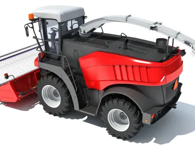 Combine Harvester 3D model 13