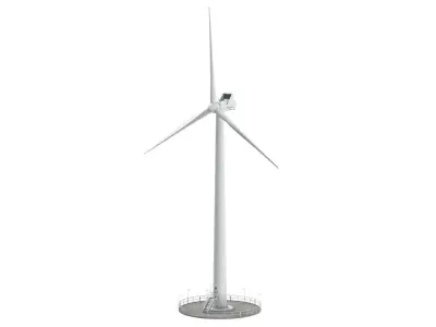 Wind Turbine Vestas with details 3D model