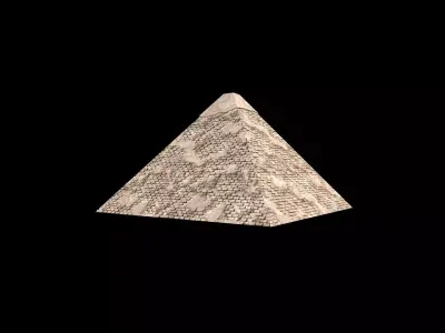 Cheops Pyramid Low-poly 3D model
