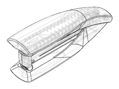 Metal Compact Stapler Free 3D model