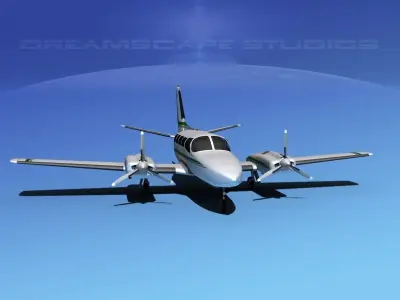 Cessna 404 Titan Courier V05 3D model