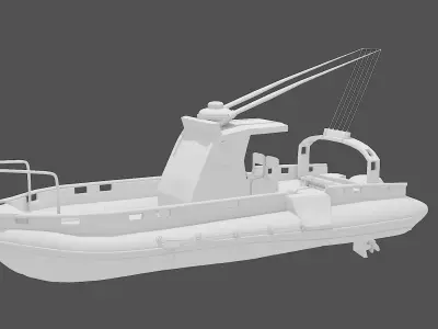 Military Boat  3D model