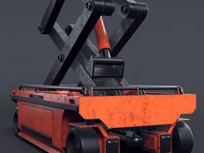 Scissor Freight Lift II 3D model