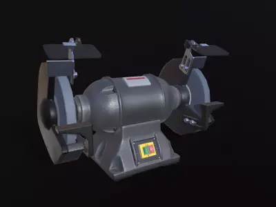 Grinding Machine PBR low-poly  Low-poly 3D model