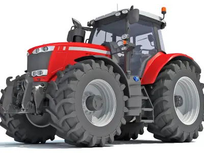Farm Tractor 3D model buy