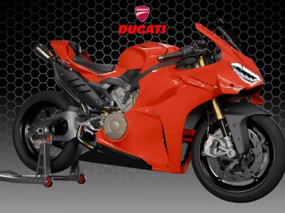 Panigale V4S 2025 Low-poly 3D model