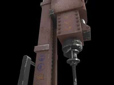 mining drill 3D model
