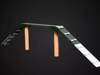Dog Agility Bridge Low-poly 3D model