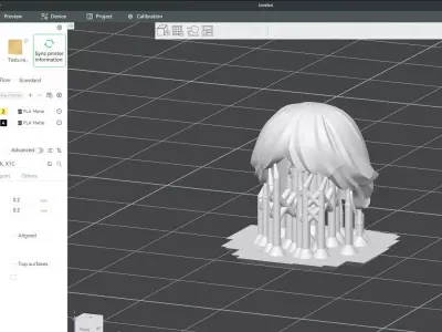 Custom3Dprint Minifigure Accessory - Minifigure Hair S2 - 104 3D print model