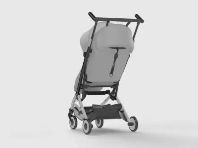 Baby stroller 3D model 3D model 13