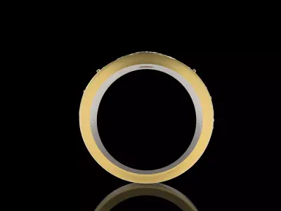 Taper Baguette Ring 3D print model