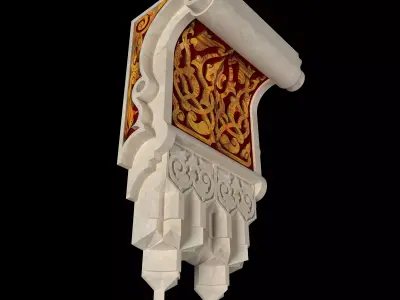 Decorative Gypsum Bracket 3D model