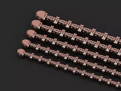 5 Size  Top Selling Antique Jesus Cross 3D 3D Model Pack