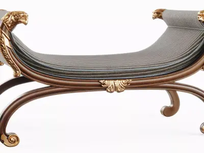 Regency Bench 3D model