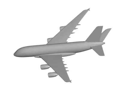 Airbus A380 3D model 7