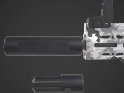 rec7 rifle Free 3D model