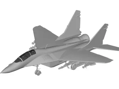 Mikoyan MiG-29  full detail 3D model