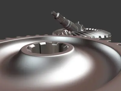 mechanical gears  3D model