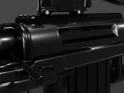 CheyTac M200 Intervention Sniper Rifle Low-poly 3D model