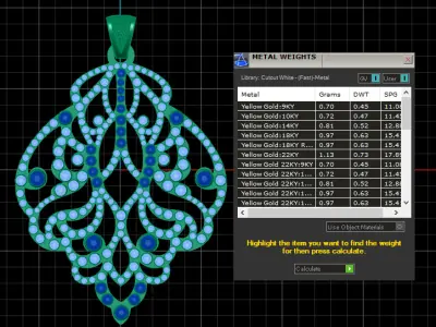 ANTIQUE AMERICAN PENDANT 3D PRINTABLE MODEL 3D print model