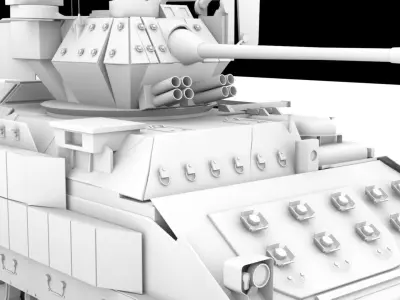 Tank military  3D model