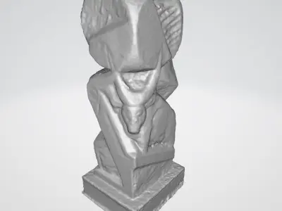 monument8 ancient egyptian statue 3D model
