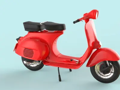 Vespa Scooter 3D model shop