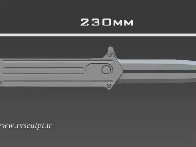 Harley Quinn knife 3D print model