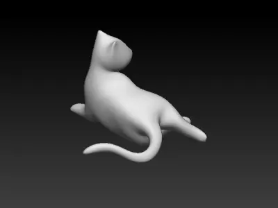Stylized Cat - n1 3D model