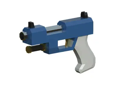 Lowpoly Demo Gun Free low-poly 3D model