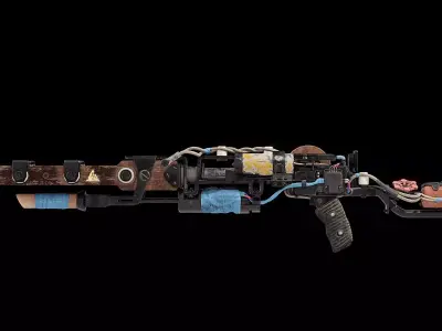 Railgun 3D model