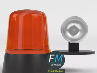 Rotating Beacon Light 1 3D model